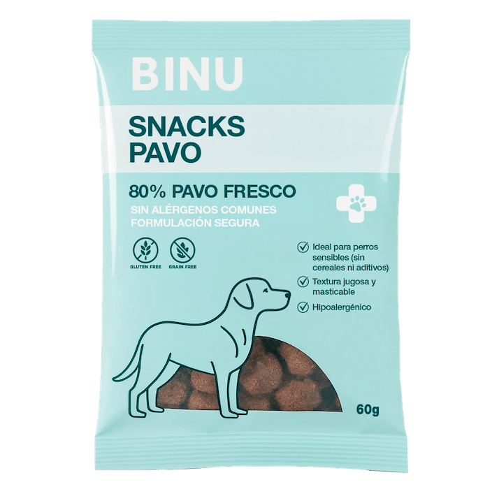 BINU Snack Natural De Pavo 60 g