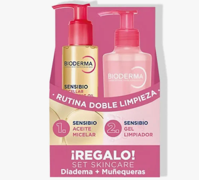 Bioderma Sensibio Pack Doble Limpieza Aceite + Gel Moussant 200ml