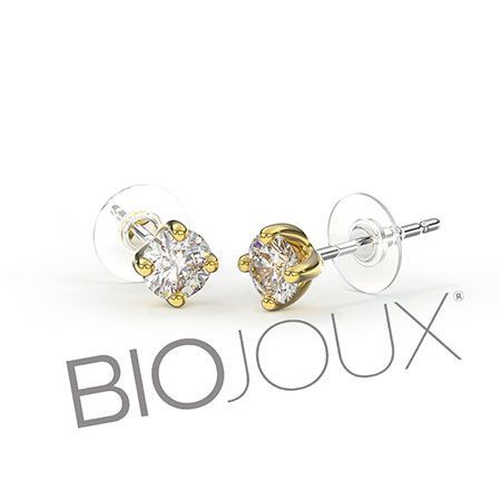 Biojoux Pendientes Hipoalergénicos BJT391 Queen Catherine 4mm
