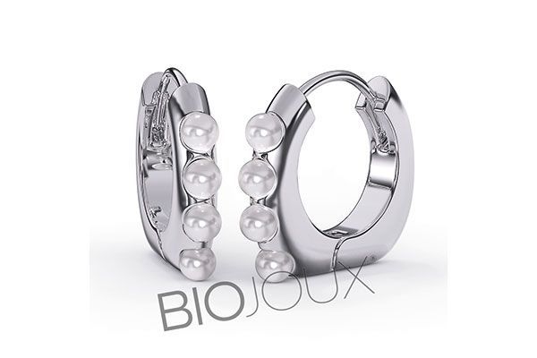 Biojoux Pendientes Hipolagenicos BJT316 Dolores Perlas 18mm