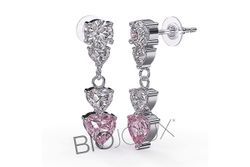 Biojoux Pendientes Hipolagenicos BJT333 Donna Rosa 20mm