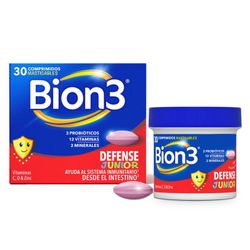 Bion3 defense junior 30 comprimidos masticables
