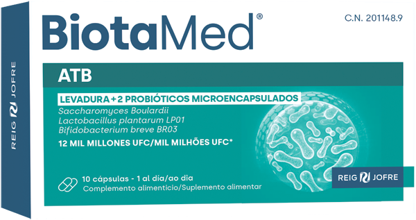 BiotaMed ATB Saccharomyces boulardii + 2 probióticos Microencapsulados 10 Cáspulas