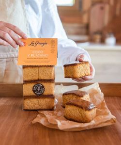 Bizcocho Con Coco Y Plátano Sin Gluten La Granja 350 Grs