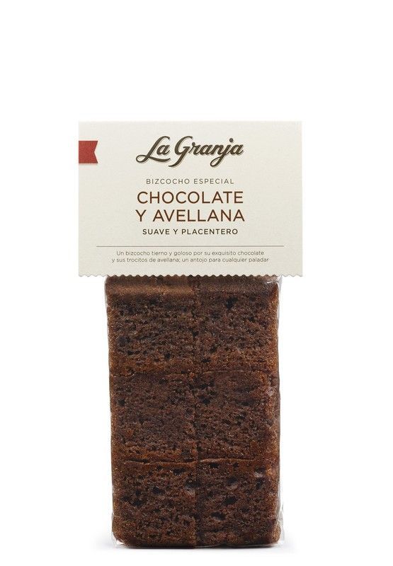 Bizcocho especial chocolate y avellana 350g la granja