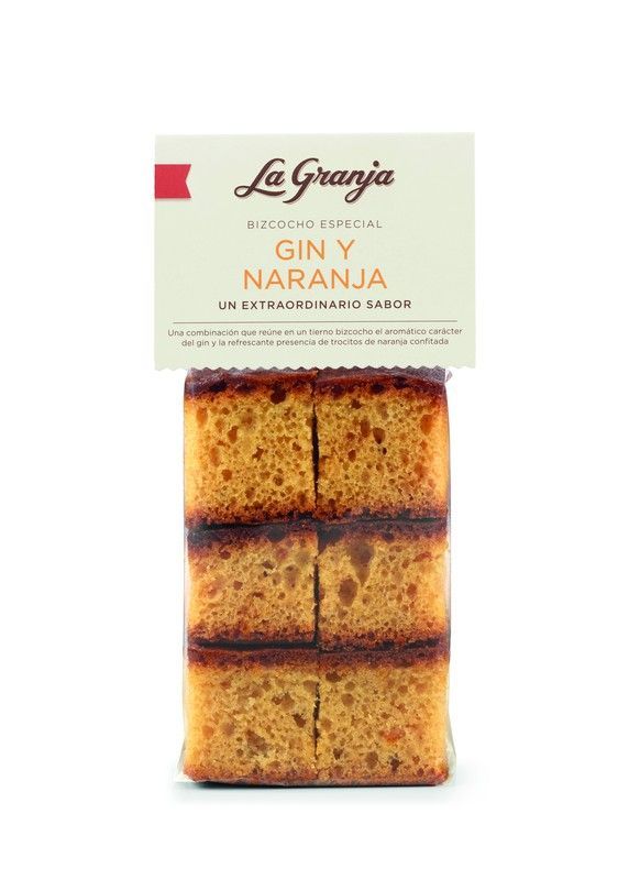 Bizcocho especial con ginebra y naranja 350g la granja