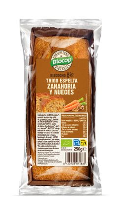 Bizcocho Trigo Espelta Zanahoria Nueces 250 G