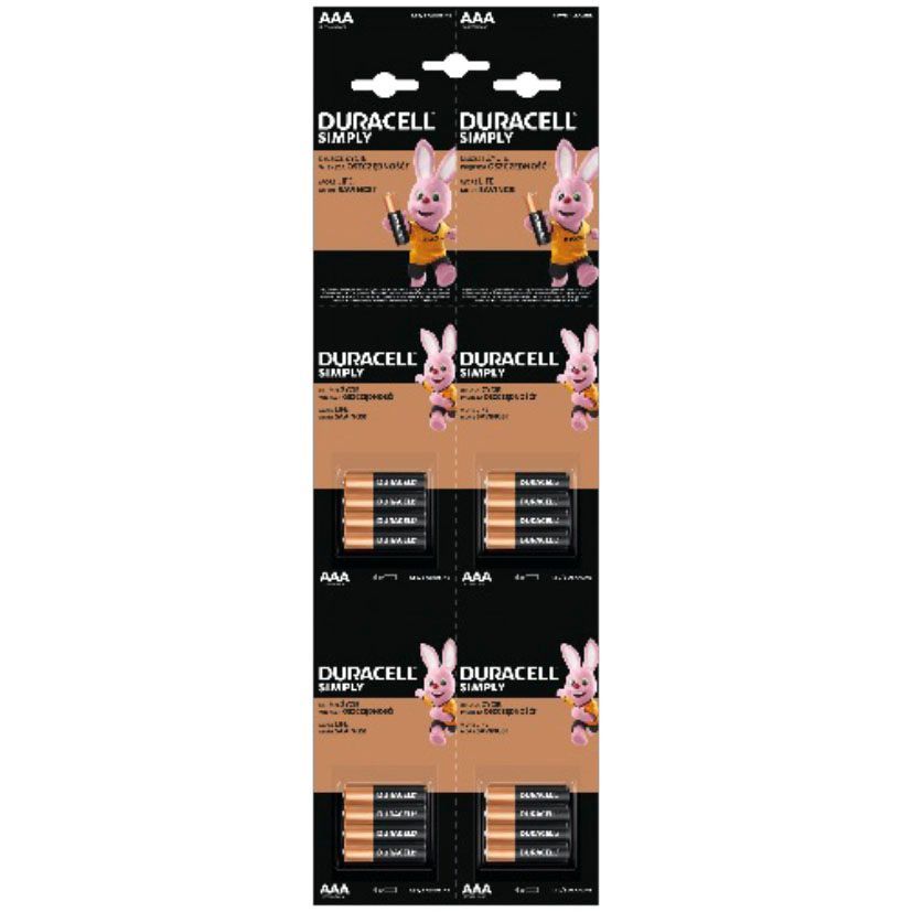 Bl Pilas Duracell Simply Aaa (4Bl X 4Un)