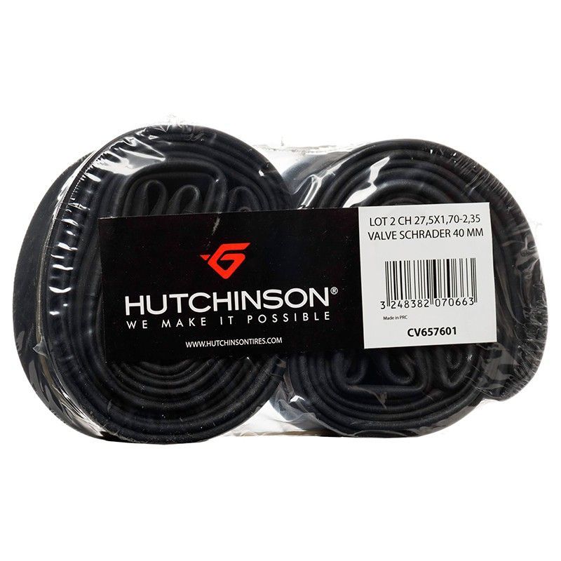 Blister 2 camaras hutchinson 27.5x1.70-2.35 valvula standard 40