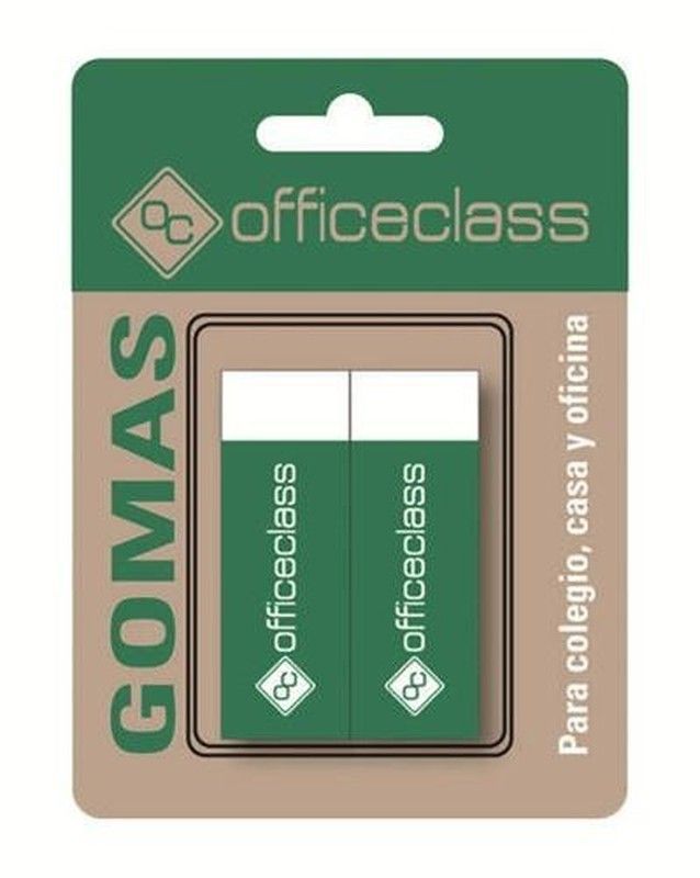 Blister 2 gomas rectángulares officeclass
