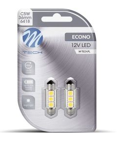 Blister 2 Lámparas LED C5w 36mm Canbus 3xsmd5050 LED 12v.