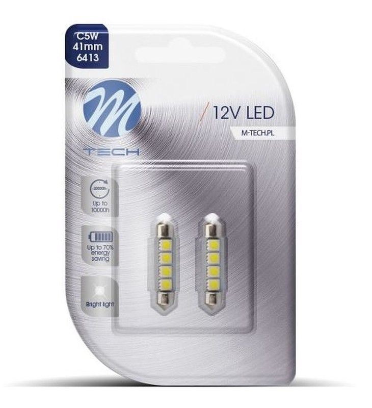 Blister 2 Lámparas LED C5w 41mm Can Bus 12v