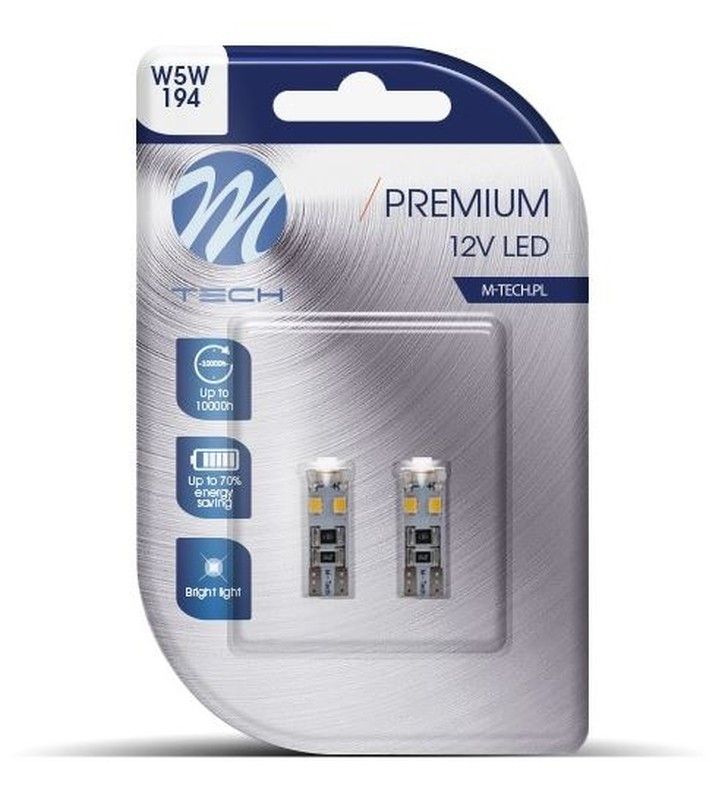 Blister 2 Lámparas LED W5w Can Bus 12v