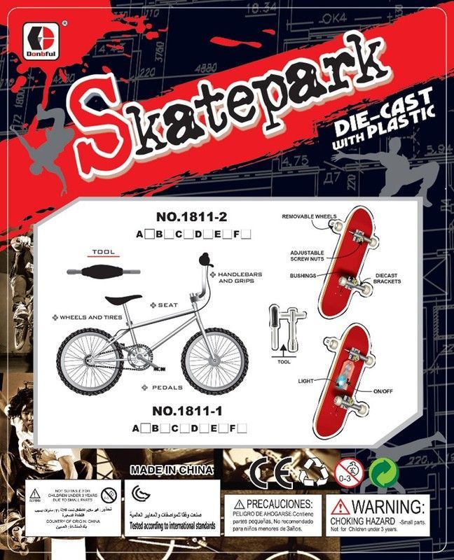 BLISTER BICI Y MONOPATIN CON ACCESORIOS