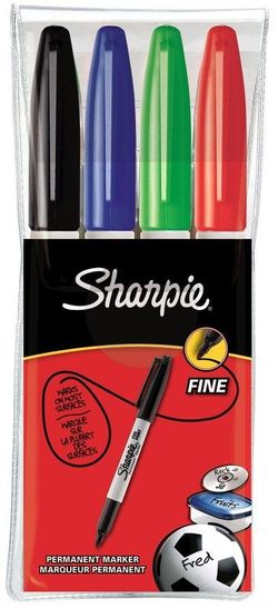 Blister con 4 marcadores finesharpie