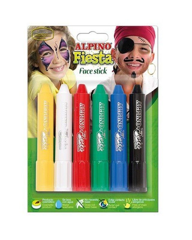 Blister con 6 barras stick maquillaje alpino