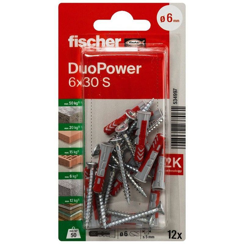 Blister Duopower 6X30 S Bl 12 Ud.Fischer