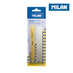 Blister portagomas automatico + 3 recambios milan