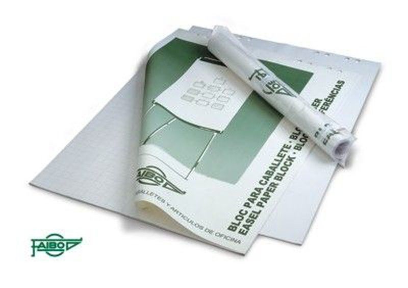Bloc 25 hojas Cuadrícula 25 mm Flipchart-Portabloc