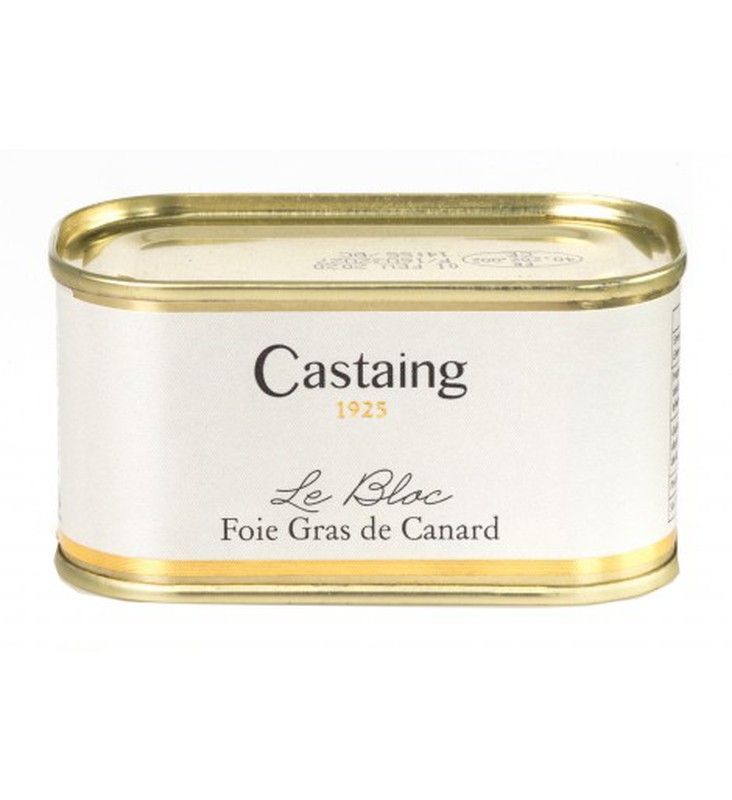 Bloc de foie gras de pato castaign 130 grs