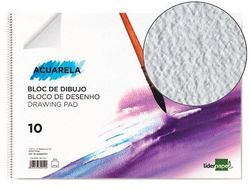 Bloc Dibujo Liderpapel Acuarela Espiral 297X420Mm 10 Hojas 300G/M2 Sin Recuadro