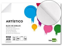 Bloc Dibujo Liderpapel Artistico Encolado 230X325Mm 20 Hojas 130G/M2 Sin Recuadro