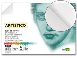 Bloc Dibujo Liderpapel Artistico Encolado 594X420Mm 24+6 Hojas 120G/M2 Sin Recuadro