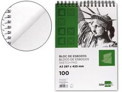 Bloc Dibujo Liderpapel Esbozos Espiral A3 297X420Mm 100 Hojas 90G/M2 Sin Recuadro