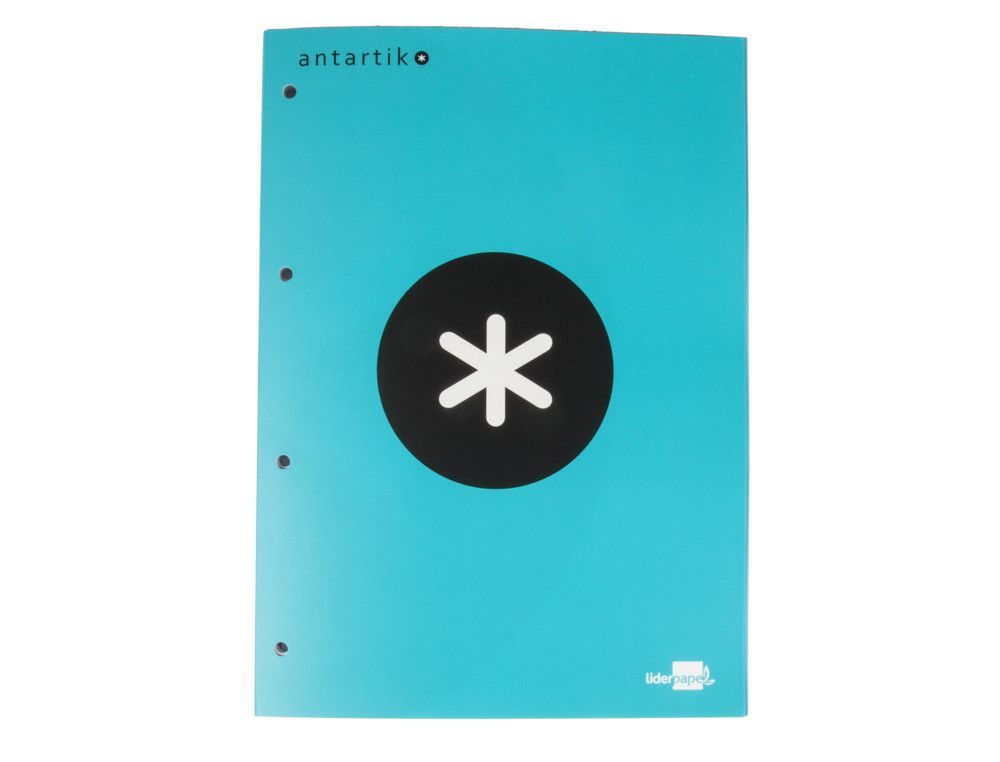 Bloc encolado liderpapel antartik cuadro 5 mm a4 natural 80 h 100 gr color turquesa