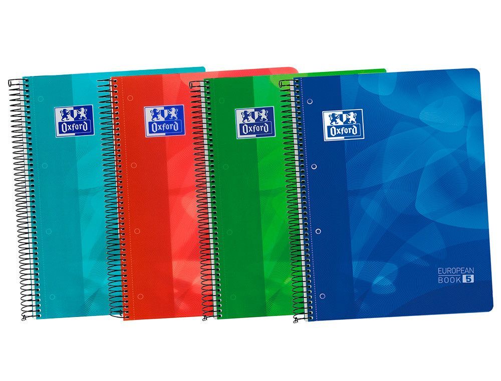 Bloc espiral oxford tapa plastico optik paper microperforado din a4 120 h 50% hojas gratis cuadros 5 mm