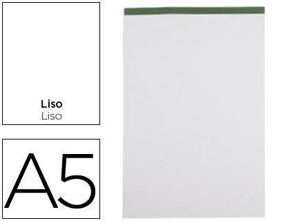 Bloc Notas Liderpapel Liso A5 80 Hojas 60 G/M2 Perforado Sin Tapa