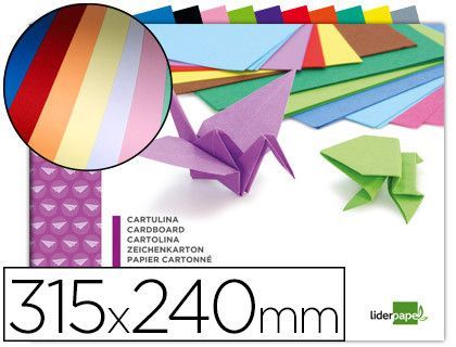 Bloc Trabajos Manuales Liderpapel Cartulina 240X315Mm 10 Hojas Colores Surtidos