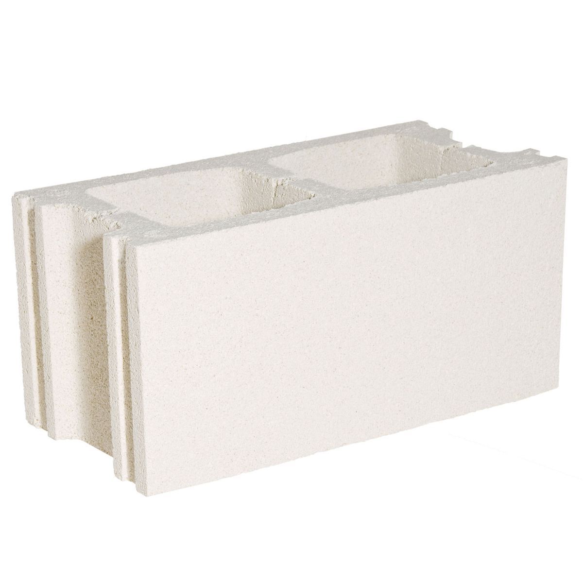 Bloque hormigón blanco liso 20x20x40 Verniprens