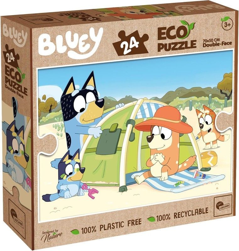 Bluey ECO Puzzle doble cara para colorear 24 piezas XL