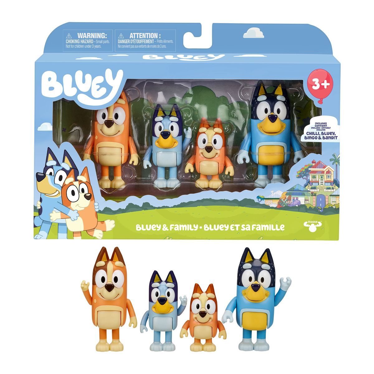 BLUEY - PACK 4 FIGURAS - ASST. 4 - S4