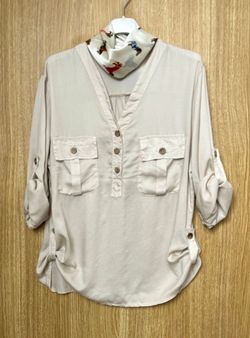 Blusa fluída Bruna beige