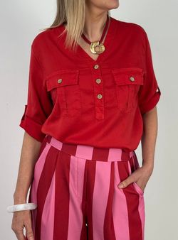 Blusa fluída Bruna roja