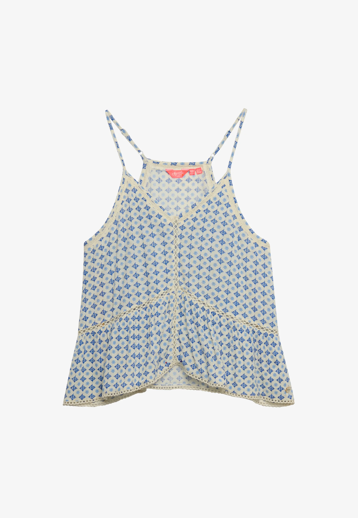 Blusón corto con estampado geométrico Superdry Diamond Tilde