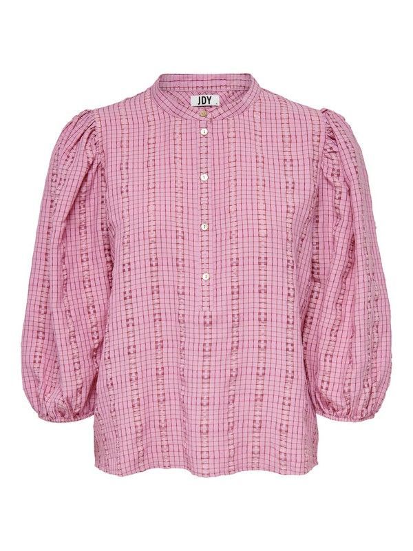 Blusón de manga 3/4 cuadros Jdy Orchid