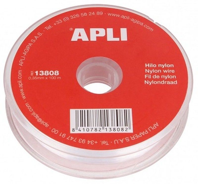 Bobina de cuerda de nylon 0,35 mm x 100 m