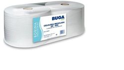 Bobina industrial buga papel reciclado 2 capas