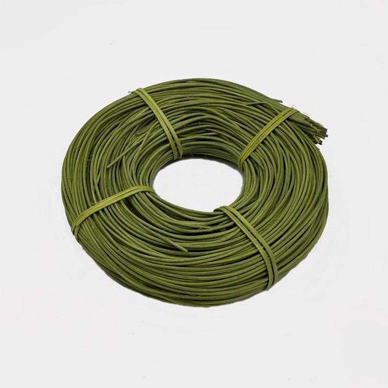 Bobina médula ratán verde 250 grs 2,5 mm