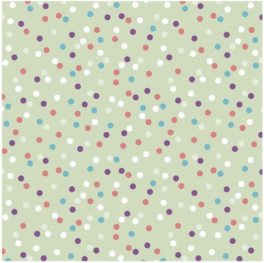 Bobina Papel Regalo 31cm x 80m Puntitos Claros (LN2001-J)