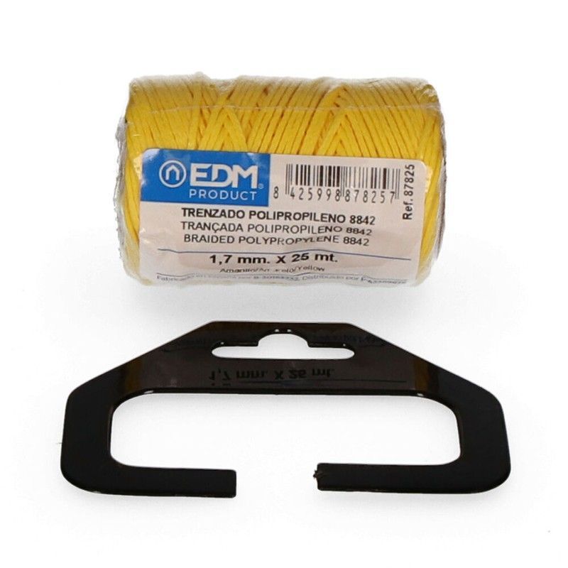 Bobina trenzada polipropileno 8842 25mts amarillo
