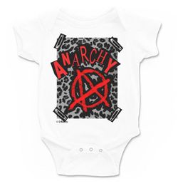 Body para bebé Anarquia en blanco