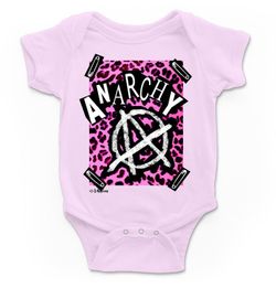 Body para bebé Anarquia Pink en rosa