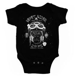 Body para bebé Beast Ryder negro