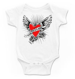 Body para bebé Corazón de la mama en blanco