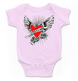 Body para bebé Corazón de la mama en rosa