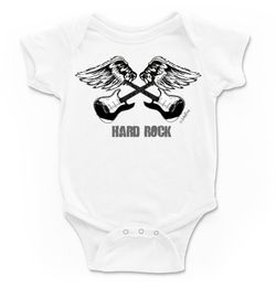 Body para bebé Guitarras en blanco